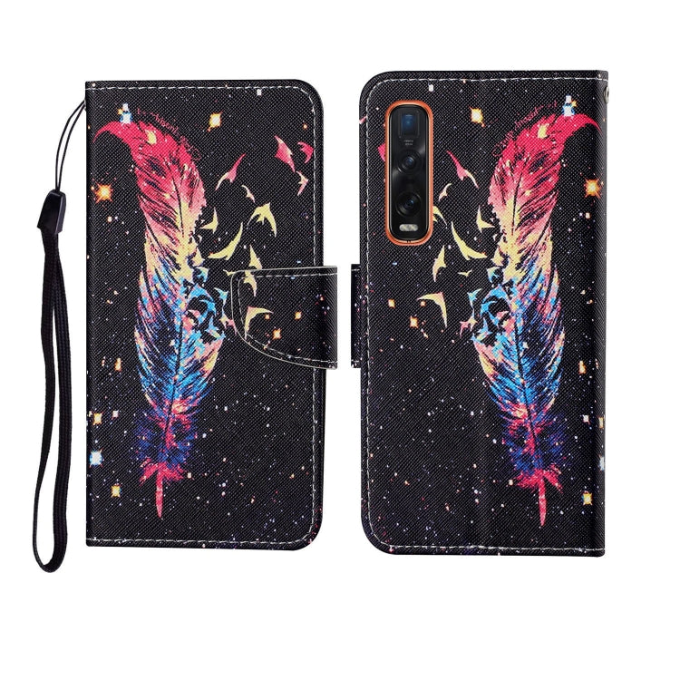 Painted Pattern Horizontal Flip Leathe Case, For OPPO Reno4 Pro, For OPPO Find X2 Pro