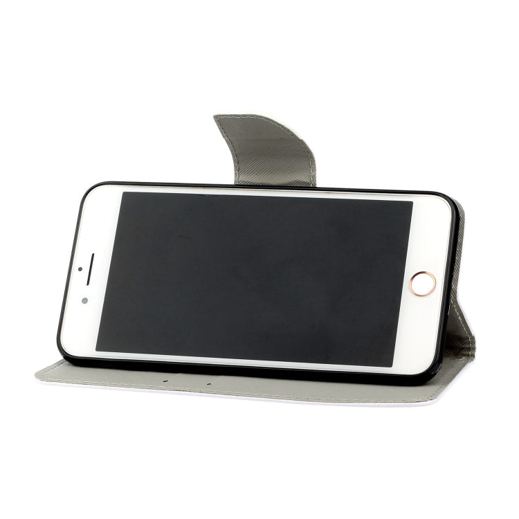 Painted Pattern Horizontal Flip Leathe Case, For iPhone 6, For iPhone 6 Plus, For iPhone 7 Plus