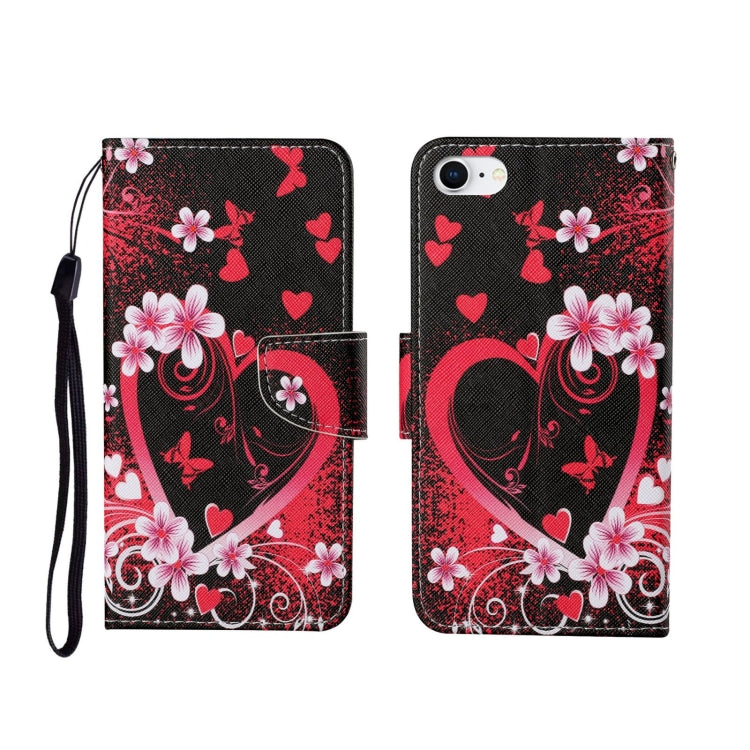 Painted Pattern Horizontal Flip Leathe Case, For iPhone SE (2020)/ 7 /8, For iPhone X, For iPhone XR