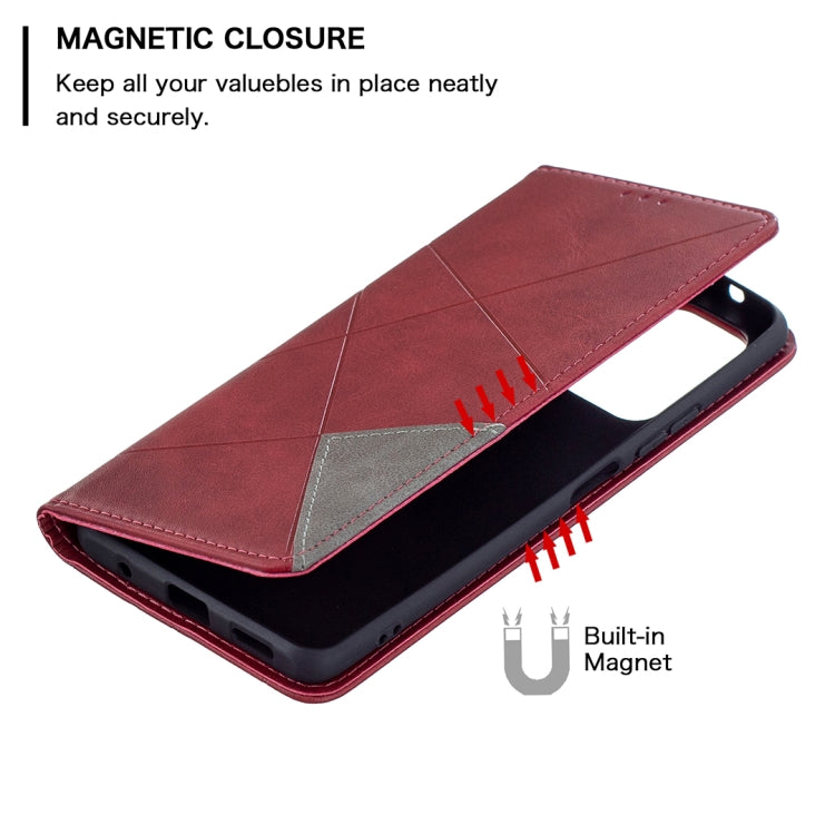 Rhombus Texture Horizontal Flip Magnetic Leather Case with Holder & Card Slots, For Xiaomi Redmi Note 10 Pro, For Huawei P50 Pro, For Huawei P50, For Samsung Galaxy A02