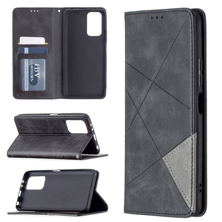 Rhombus Texture Horizontal Flip Magnetic Leather Case with Holder & Card Slots, For Xiaomi Redmi Note 10 Pro, For Huawei P50 Pro, For Huawei P50, For Samsung Galaxy A02