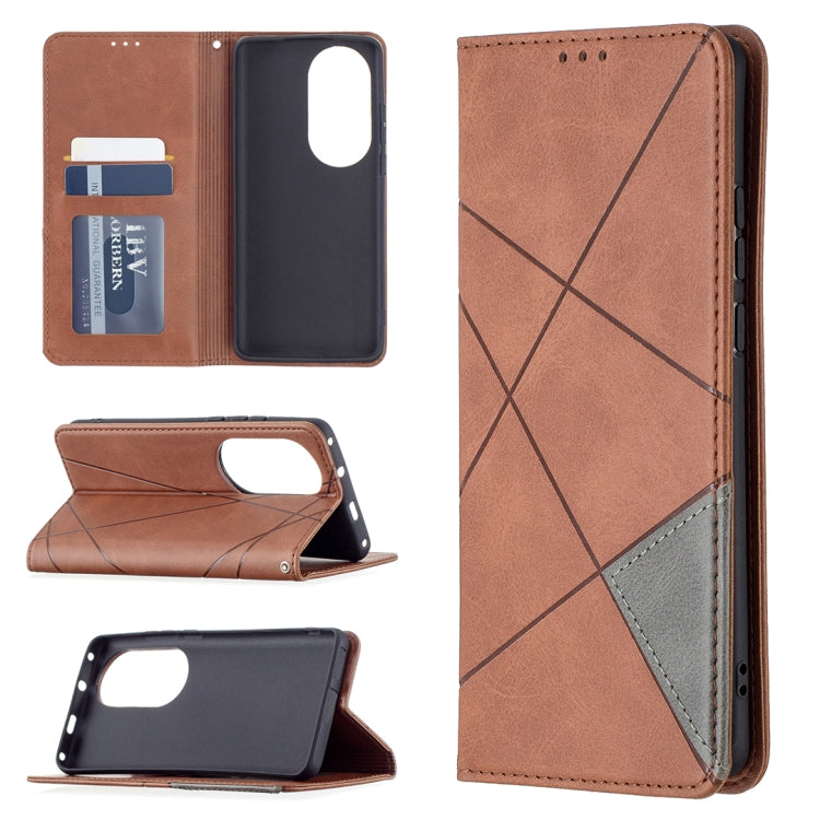Rhombus Texture Horizontal Flip Magnetic Leather Case with Holder & Card Slots, For Xiaomi Redmi Note 10 Pro, For Huawei P50 Pro, For Huawei P50, For Samsung Galaxy A02