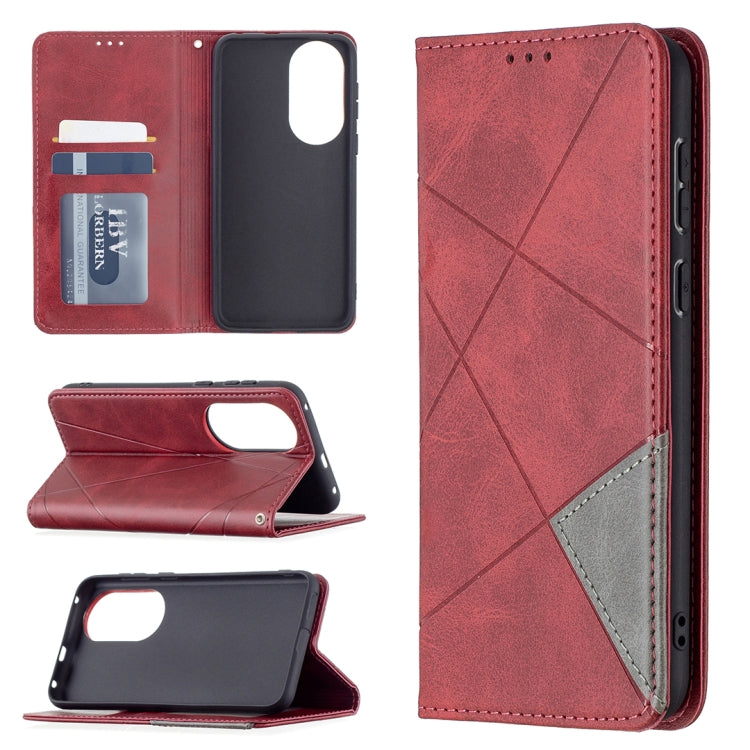 Rhombus Texture Horizontal Flip Magnetic Leather Case with Holder & Card Slots, For Xiaomi Redmi Note 10 Pro, For Huawei P50 Pro, For Huawei P50, For Samsung Galaxy A02