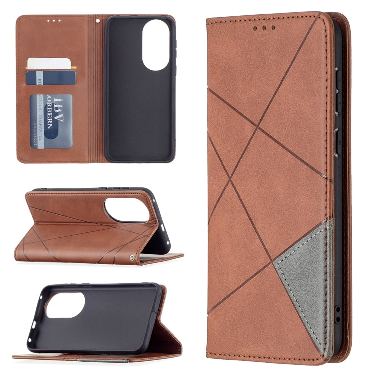 Rhombus Texture Horizontal Flip Magnetic Leather Case with Holder & Card Slots, For Xiaomi Redmi Note 10 Pro, For Huawei P50 Pro, For Huawei P50, For Samsung Galaxy A02