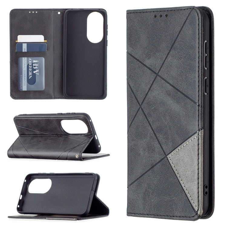 Rhombus Texture Horizontal Flip Magnetic Leather Case with Holder & Card Slots, For Xiaomi Redmi Note 10 Pro, For Huawei P50 Pro, For Huawei P50, For Samsung Galaxy A02