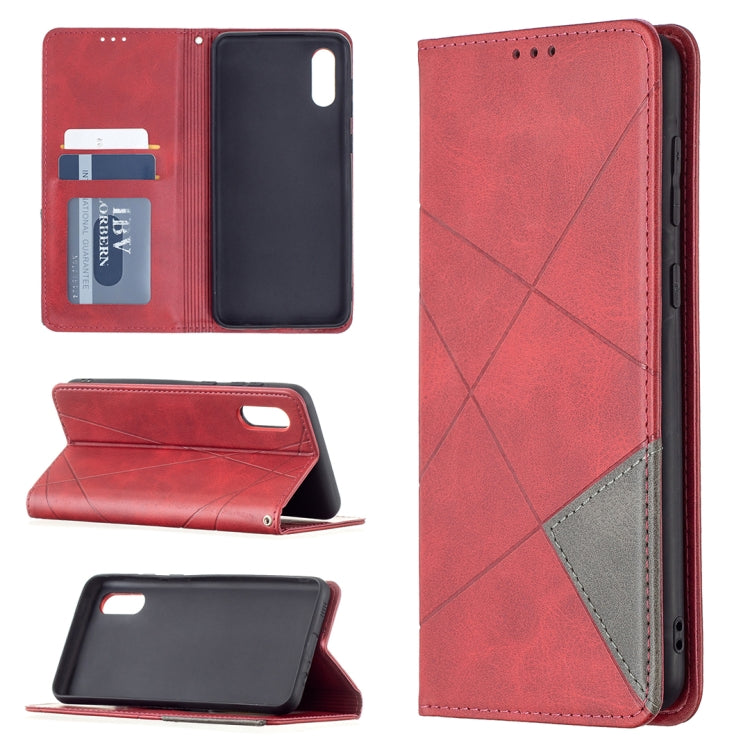 Rhombus Texture Horizontal Flip Magnetic Leather Case with Holder & Card Slots, For Xiaomi Redmi Note 10 Pro, For Huawei P50 Pro, For Huawei P50, For Samsung Galaxy A02