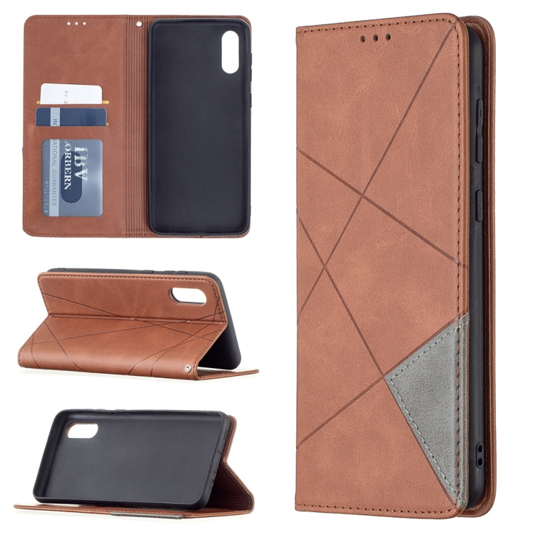 Rhombus Texture Horizontal Flip Magnetic Leather Case with Holder & Card Slots, For Xiaomi Redmi Note 10 Pro, For Huawei P50 Pro, For Huawei P50, For Samsung Galaxy A02
