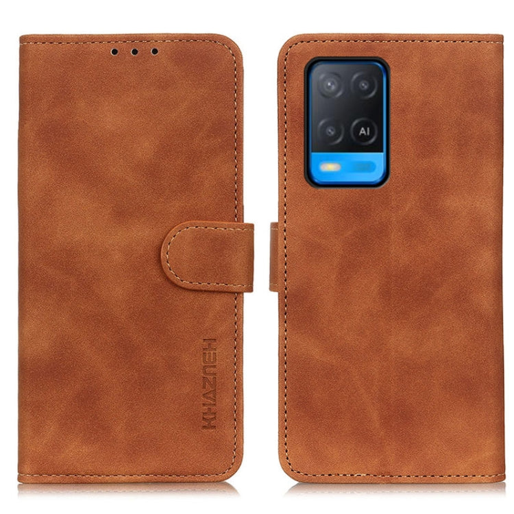 KHAZNEH Retro Texture PU + TPU Horizontal Flip Leather Case with Holder & Card Slots & Wallet, For OnePlus 9R, For OPPO A54 4G, For OPPO A93 5G / A54 5G / A74 5G, For OPPO Realme 8 / 8 Pro