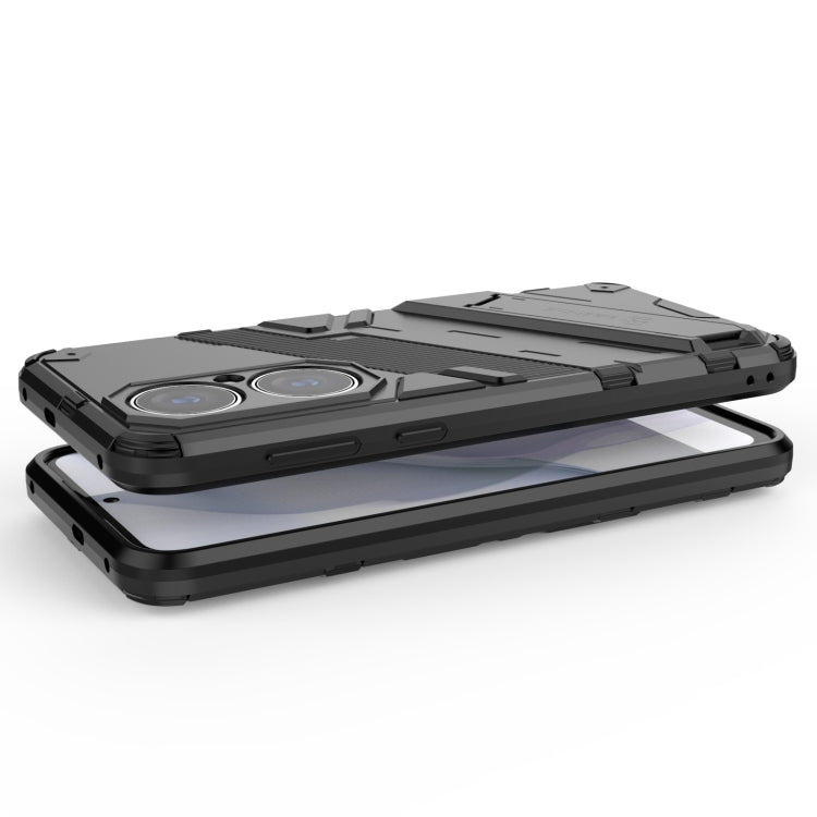 Punk Armor 2 in 1 PC + TPU Shockproof Case with Invisible Holder, For Huawei P50, For Huawei P50 Pro