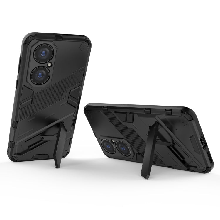 Punk Armor 2 in 1 PC + TPU Shockproof Case with Invisible Holder, For Huawei P50, For Huawei P50 Pro