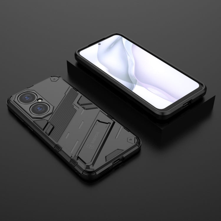 Punk Armor 2 in 1 PC + TPU Shockproof Case with Invisible Holder, For Huawei P50, For Huawei P50 Pro