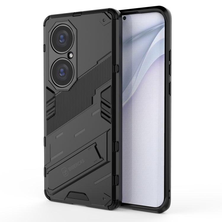 Punk Armor 2 in 1 PC + TPU Shockproof Case with Invisible Holder, For Huawei P50, For Huawei P50 Pro