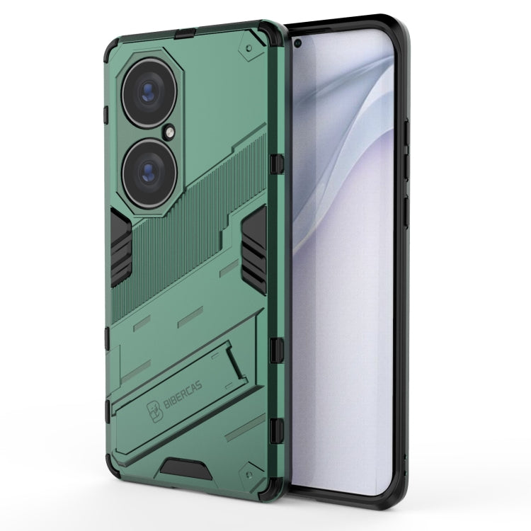 Punk Armor 2 in 1 PC + TPU Shockproof Case with Invisible Holder, For Huawei P50, For Huawei P50 Pro