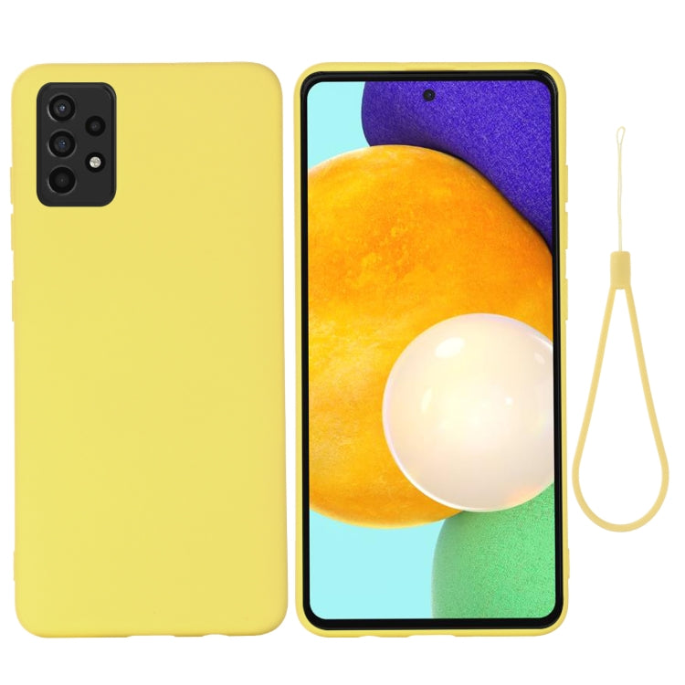 Pure Color Liquid Silicone Shockproof Full Coverage Case, For Samsung A52 5G / 4G