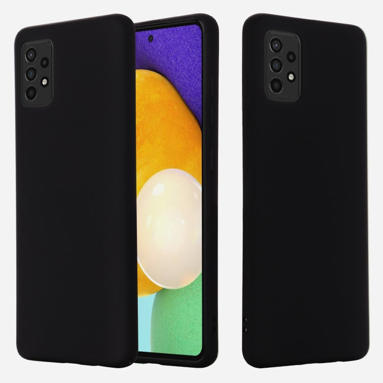 Pure Color Liquid Silicone Shockproof Full Coverage Case, For Samsung A52 5G / 4G