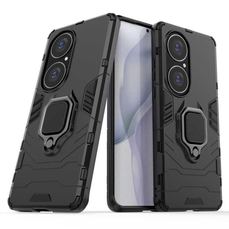 PC + TPU Shockproof Protective Case with Magnetic Ring Holder, For Huawei P50 Pro