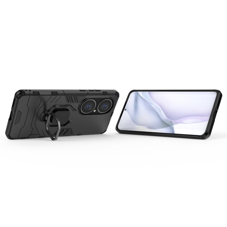 PC + TPU Shockproof Protective Case with Magnetic Ring Holder, For Huawei P50 Pro