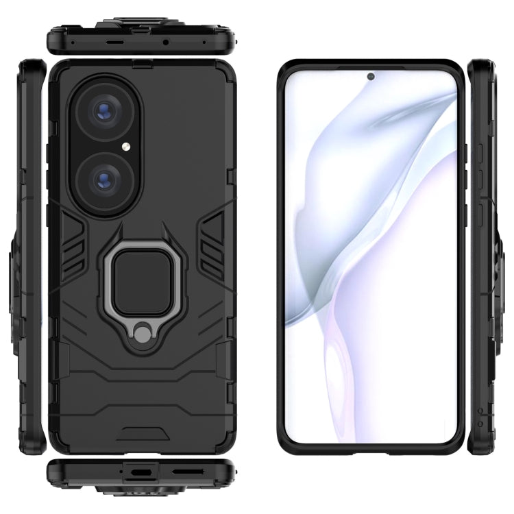 PC + TPU Shockproof Protective Case with Magnetic Ring Holder, For Huawei P50 Pro