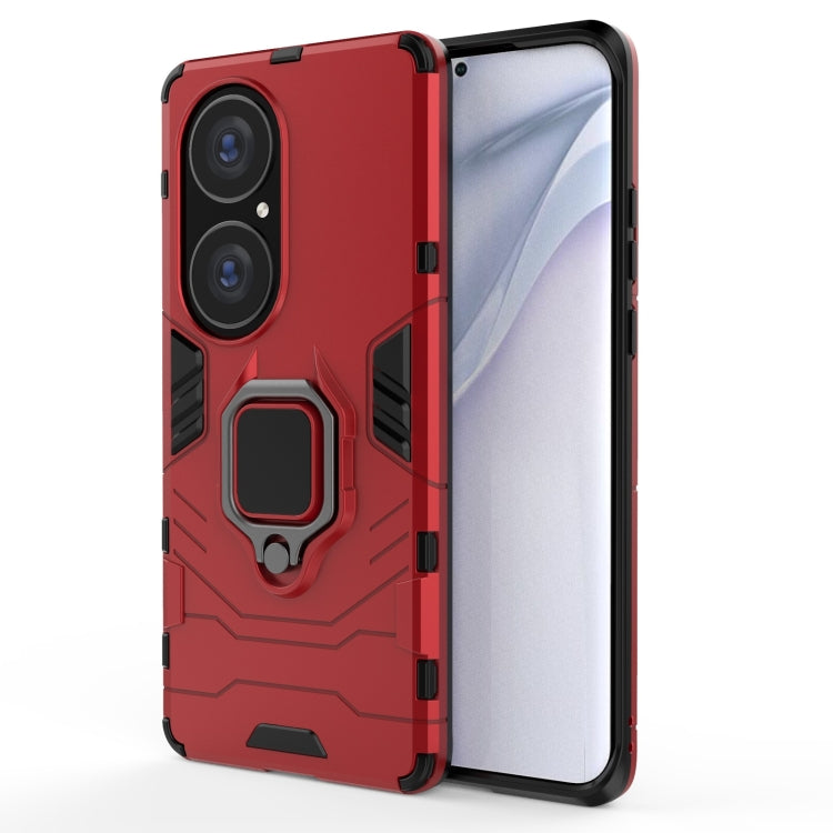PC + TPU Shockproof Protective Case with Magnetic Ring Holder, For Huawei P50 Pro