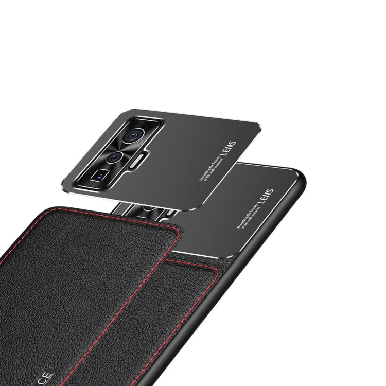 Frosted Metal + Leather Texture Protective Case, For OPPO Reno4 Pro, For vivo X50, For vivo S7, For vivo iQOO 5 5G, For iPhone 11