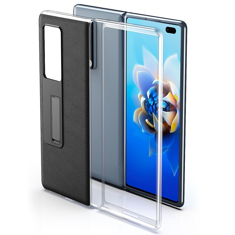 Transparent Protective Case wth Invisible Holder, For Huawei Mate X2