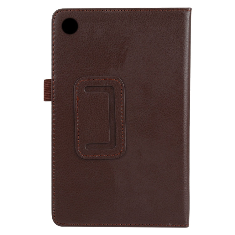 Litchi Texture Solid Color Horizontal Flip Leather Case with Holder & Pen Slot, For Lenovo Tab M7, For Lenovo Tab M8
