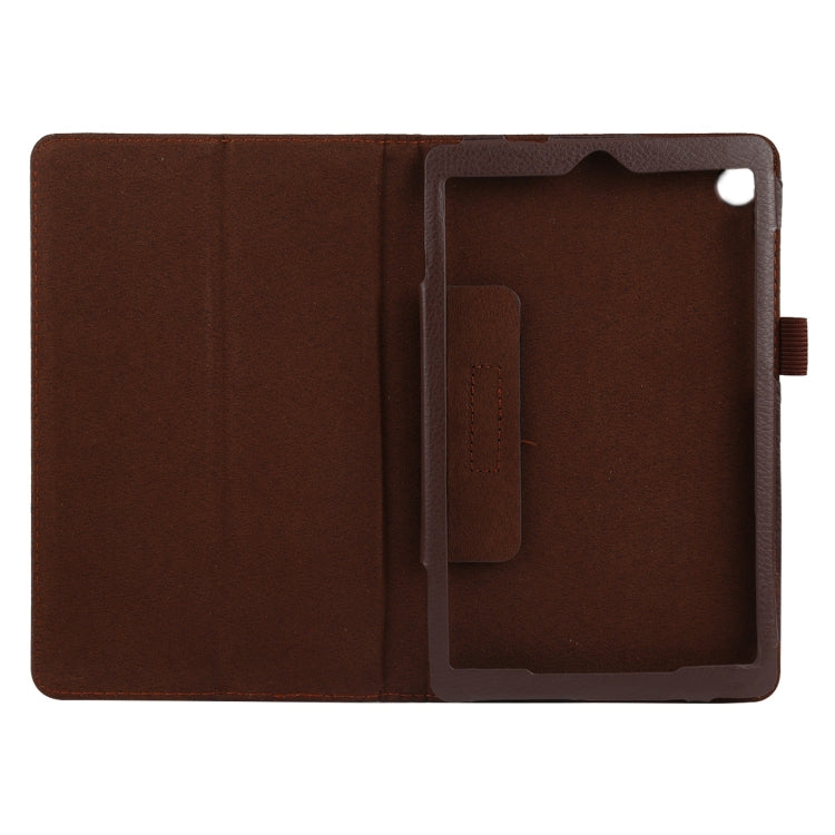 Litchi Texture Solid Color Horizontal Flip Leather Case with Holder & Pen Slot, For Lenovo Tab M7, For Lenovo Tab M8
