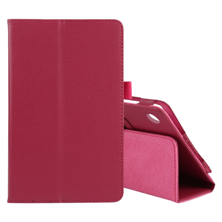 Litchi Texture Solid Color Horizontal Flip Leather Case with Holder & Pen Slot, For Lenovo Tab M7, For Lenovo Tab M8