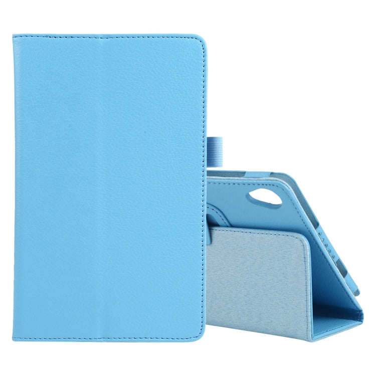 Litchi Texture Solid Color Horizontal Flip Leather Case with Holder & Pen Slot, For Lenovo Tab M7, For Lenovo Tab M8