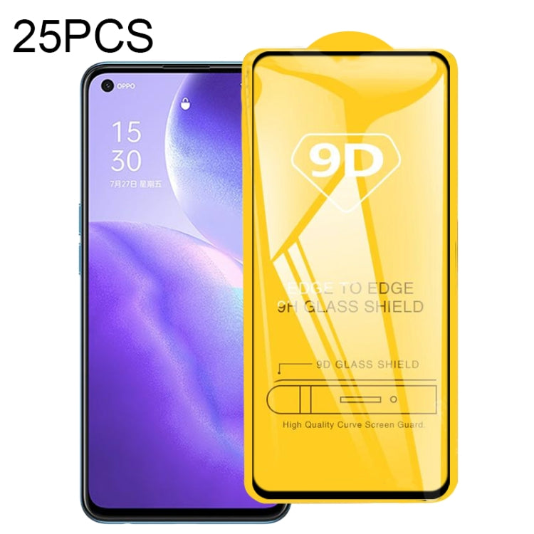 For OPPO A74 5G 25pcs 9D Full Glue Full Screen Tempered Glass Film, For OPPO Reno5 Z (25 PCS), For OPPO A74 5G (25 PCS), For OPPO F19 (25 PCS), For OPPO A54 (25 PCS), For OPPO Find X3 Lite (25 PCS), For OPPO F19 Pro / F19 Pro+ (25 PCS)                 ...