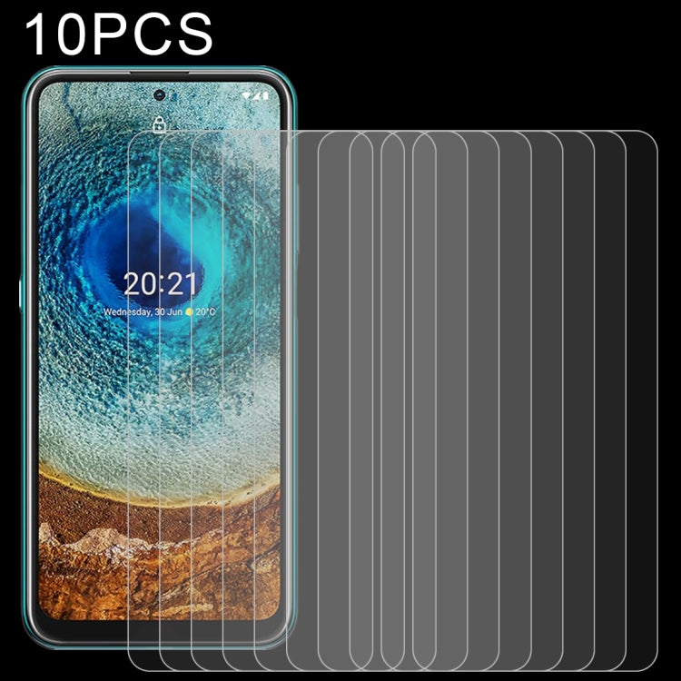 10 PCS 0.26mm 9H 2.5D Tempered Glass Film, For Nokia X20 (10 PCS), For Nokia X10 (10 PCS), For Nokia G20 (10 PCS), For Nokia G10 (10 PCS), For Nokia C20 (10 PCS), For Nokia C10 (10 PCS), For Nokia C1 Plus (10 PCS)