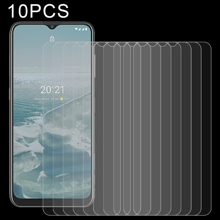 10 PCS 0.26mm 9H 2.5D Tempered Glass Film, For Nokia X20 (10 PCS), For Nokia X10 (10 PCS), For Nokia G20 (10 PCS), For Nokia G10 (10 PCS), For Nokia C20 (10 PCS), For Nokia C10 (10 PCS), For Nokia C1 Plus (10 PCS)