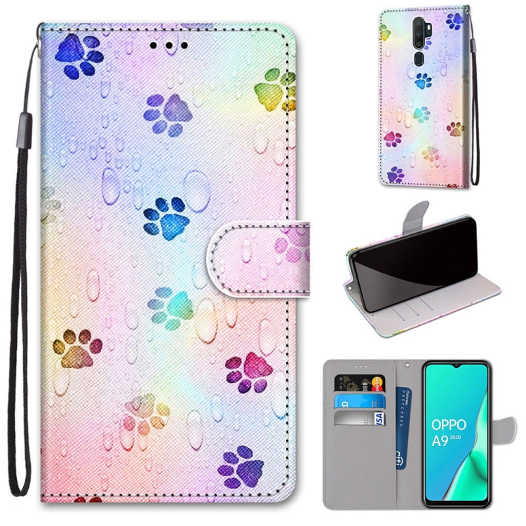 Coloured Drawing Cross Texture Horizontal Flip PU Leather Case with Holder & Card Slots & Wallet & Lanyard, For OPPO A9 (2020) / A5 (2020) / A11X / A11, For OPPO A15 / A15s
