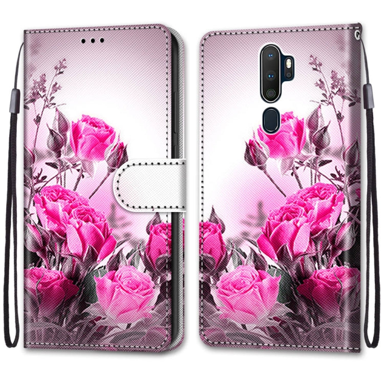 Coloured Drawing Cross Texture Horizontal Flip PU Leather Case with Holder & Card Slots & Wallet & Lanyard, For OPPO A9 (2020) / A5 (2020) / A11X / A11, For OPPO A15 / A15s