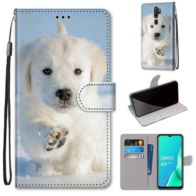 Coloured Drawing Cross Texture Horizontal Flip PU Leather Case with Holder & Card Slots & Wallet & Lanyard, For OPPO A9 (2020) / A5 (2020) / A11X / A11, For OPPO A15 / A15s
