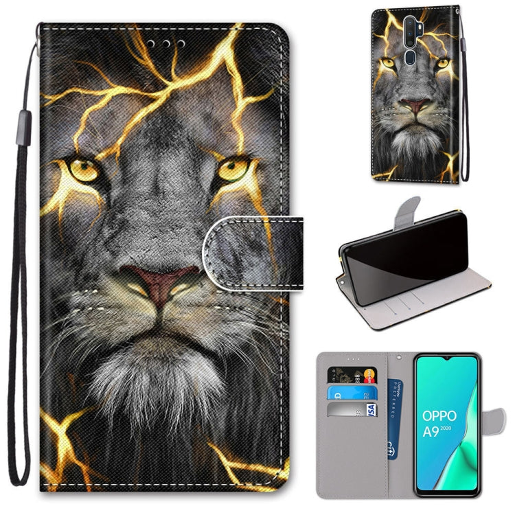 Coloured Drawing Cross Texture Horizontal Flip PU Leather Case with Holder & Card Slots & Wallet & Lanyard, For OPPO A9 (2020) / A5 (2020) / A11X / A11, For OPPO A15 / A15s