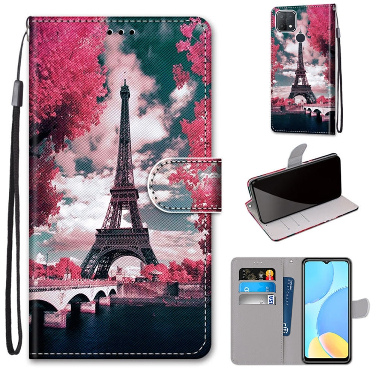 Coloured Drawing Cross Texture Horizontal Flip PU Leather Case with Holder & Card Slots & Wallet & Lanyard, For OPPO A9 (2020) / A5 (2020) / A11X / A11, For OPPO A15 / A15s