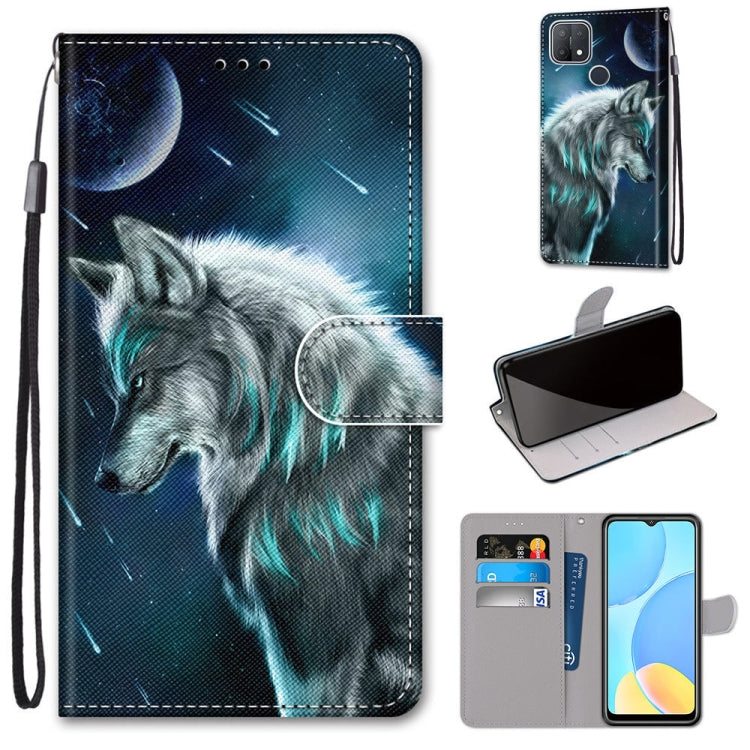 Coloured Drawing Cross Texture Horizontal Flip PU Leather Case with Holder & Card Slots & Wallet & Lanyard, For OPPO A9 (2020) / A5 (2020) / A11X / A11, For OPPO A15 / A15s