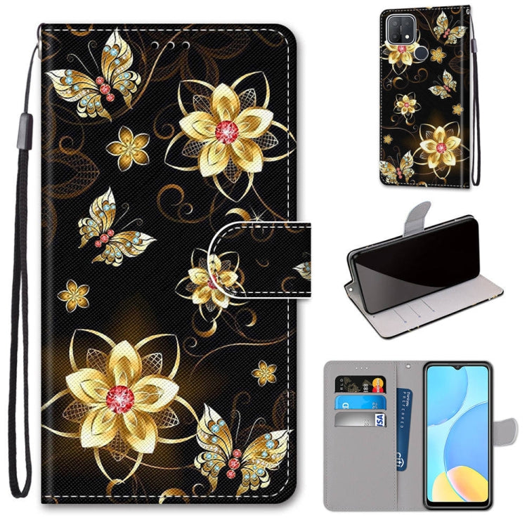 Coloured Drawing Cross Texture Horizontal Flip PU Leather Case with Holder & Card Slots & Wallet & Lanyard, For OPPO A9 (2020) / A5 (2020) / A11X / A11, For OPPO A15 / A15s