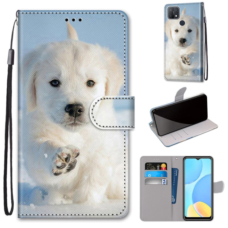 Coloured Drawing Cross Texture Horizontal Flip PU Leather Case with Holder & Card Slots & Wallet & Lanyard, For OPPO A9 (2020) / A5 (2020) / A11X / A11, For OPPO A15 / A15s