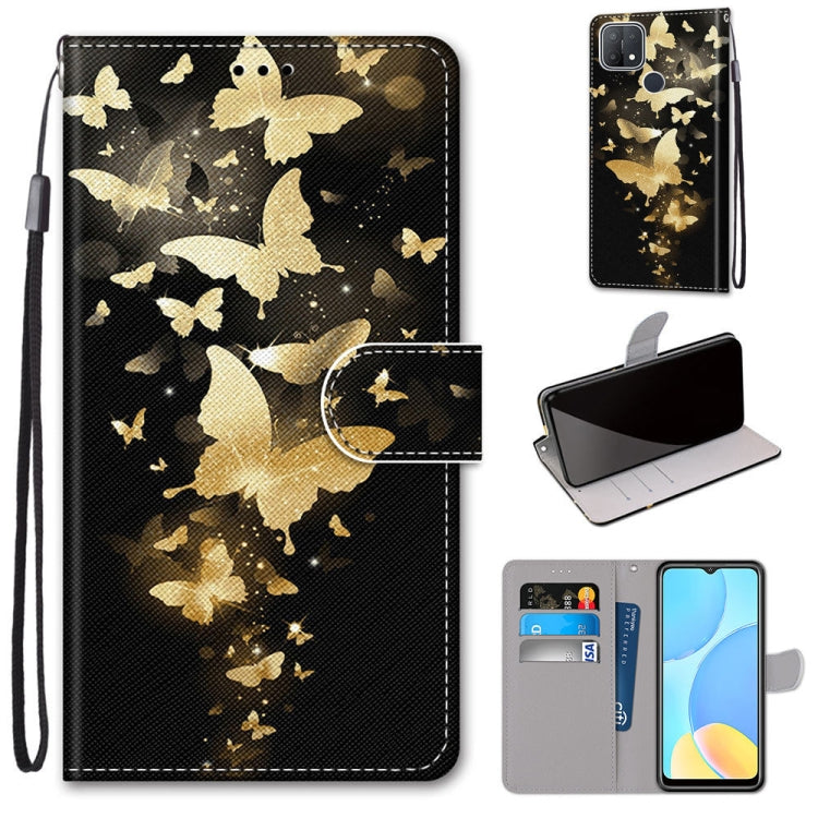 Coloured Drawing Cross Texture Horizontal Flip PU Leather Case with Holder & Card Slots & Wallet & Lanyard, For OPPO A9 (2020) / A5 (2020) / A11X / A11, For OPPO A15 / A15s