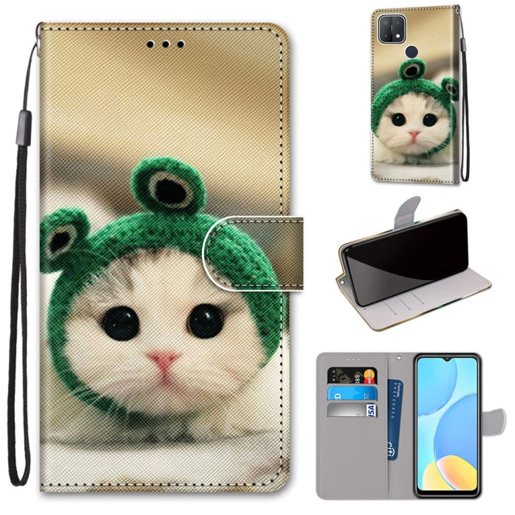 Coloured Drawing Cross Texture Horizontal Flip PU Leather Case with Holder & Card Slots & Wallet & Lanyard, For OPPO A9 (2020) / A5 (2020) / A11X / A11, For OPPO A15 / A15s