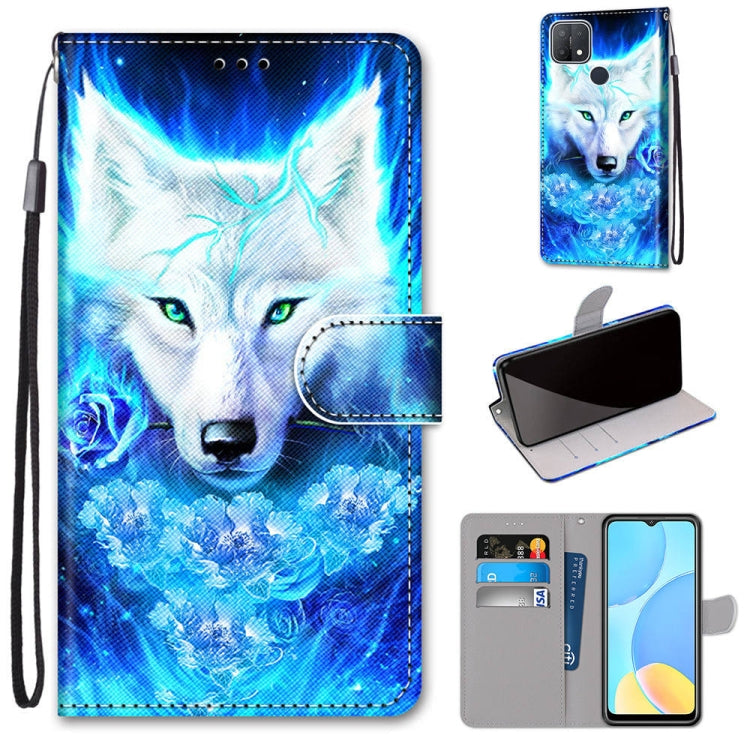 Coloured Drawing Cross Texture Horizontal Flip PU Leather Case with Holder & Card Slots & Wallet & Lanyard, For OPPO A9 (2020) / A5 (2020) / A11X / A11, For OPPO A15 / A15s