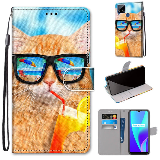 Coloured Drawing Cross Texture Horizontal Flip PU Leather Case with Holder & Card Slots & Wallet & Lanyard, For OPPO Realme C15 / C12 / C25 / 7i (Global) / Narzo 20 / 30A, For Nokia 5.4