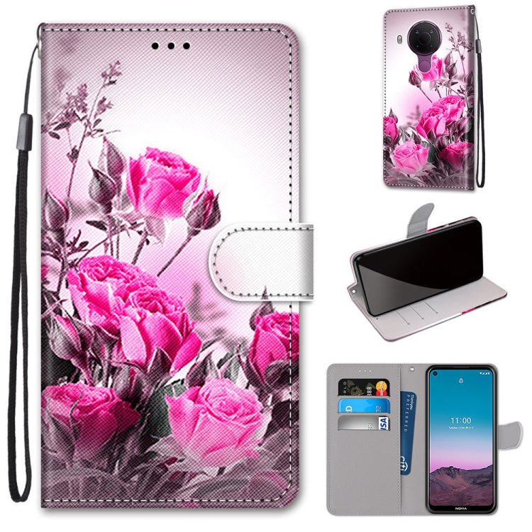 Coloured Drawing Cross Texture Horizontal Flip PU Leather Case with Holder & Card Slots & Wallet & Lanyard, For OPPO Realme C15 / C12 / C25 / 7i (Global) / Narzo 20 / 30A, For Nokia 5.4