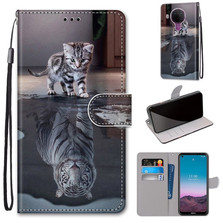 Coloured Drawing Cross Texture Horizontal Flip PU Leather Case with Holder & Card Slots & Wallet & Lanyard, For OPPO Realme C15 / C12 / C25 / 7i (Global) / Narzo 20 / 30A, For Nokia 5.4