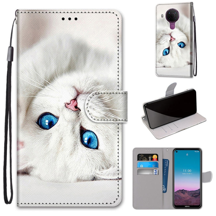 Coloured Drawing Cross Texture Horizontal Flip PU Leather Case with Holder & Card Slots & Wallet & Lanyard, For OPPO Realme C15 / C12 / C25 / 7i (Global) / Narzo 20 / 30A, For Nokia 5.4