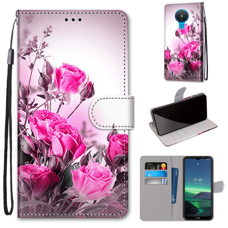 Coloured Drawing Cross Texture Horizontal Flip PU Leather Case with Holder & Card Slots & Wallet & Lanyard, For Nokia 1.4, For Xiaomi Redmi K40 / K40 Pro / K40 Pro+ / Mi 11i / Poco F3