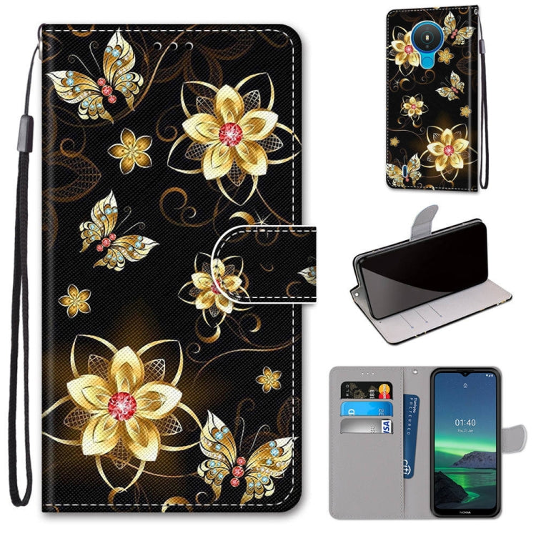 Coloured Drawing Cross Texture Horizontal Flip PU Leather Case with Holder & Card Slots & Wallet & Lanyard, For Nokia 1.4, For Xiaomi Redmi K40 / K40 Pro / K40 Pro+ / Mi 11i / Poco F3