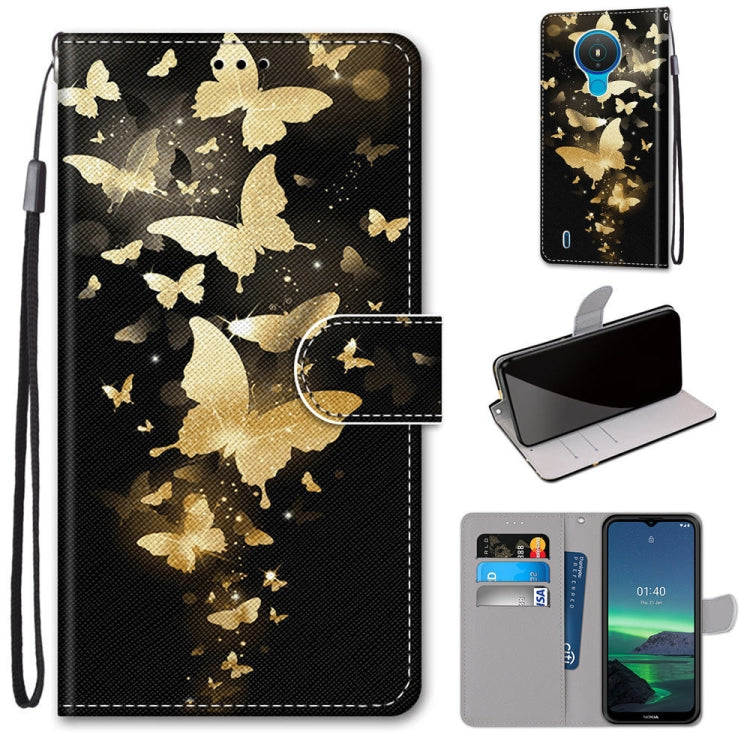 Coloured Drawing Cross Texture Horizontal Flip PU Leather Case with Holder & Card Slots & Wallet & Lanyard, For Nokia 1.4, For Xiaomi Redmi K40 / K40 Pro / K40 Pro+ / Mi 11i / Poco F3